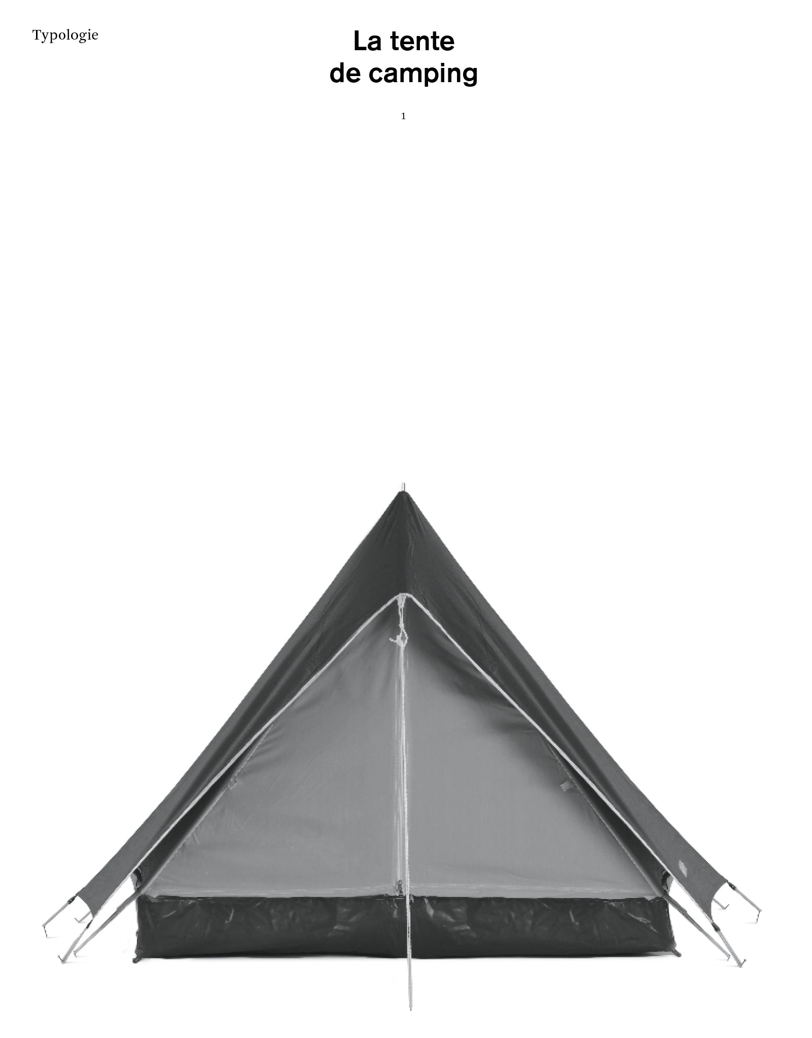 Typologie - The Camping Tent