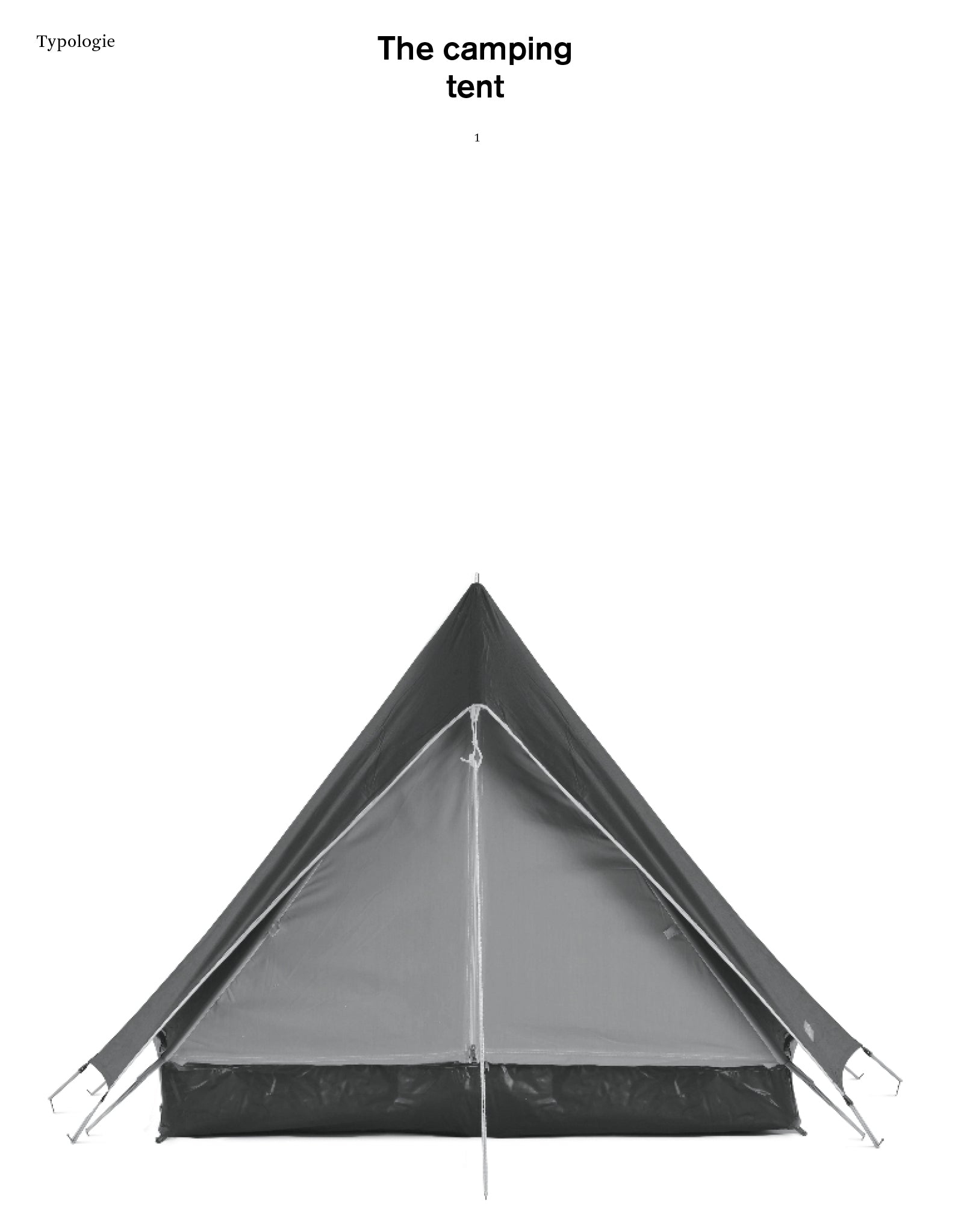 Typologie - The Camping Tent