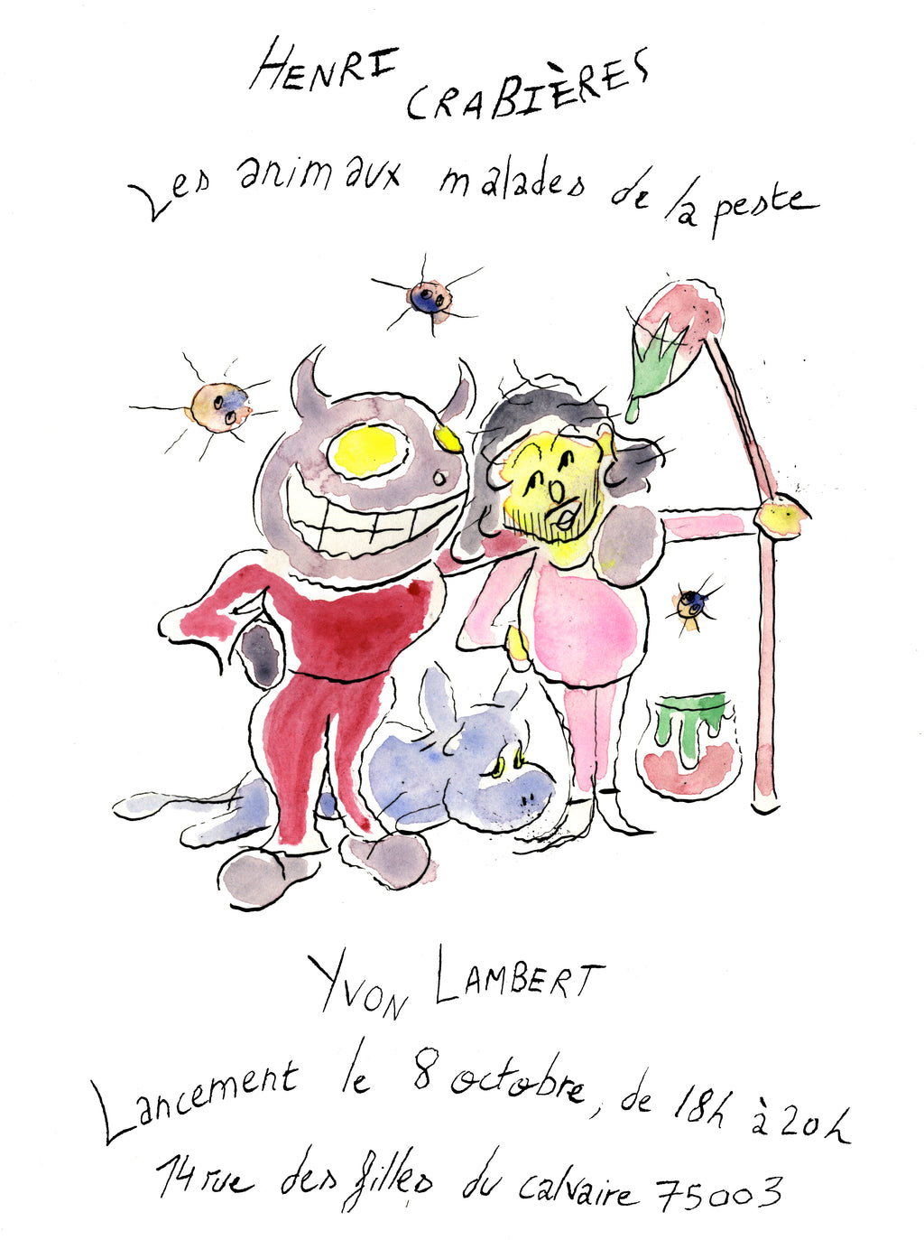 Henri Crabières - Les Animaux malades de la peste