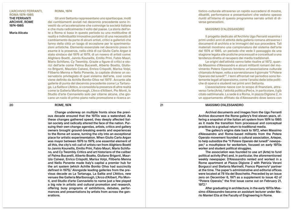 Archivio Ugo Ferranti Roma 1974-1985
