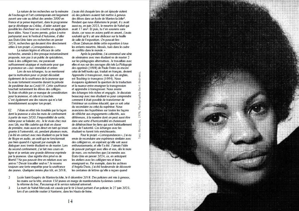 Correspondances. Lire Angela Davis, Audre Lorde, Toni Morrison