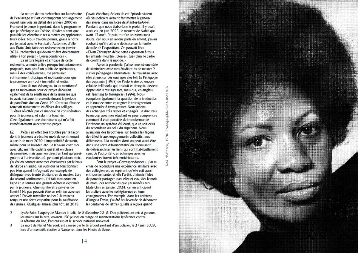 Correspondances. Lire Angela Davis, Audre Lorde, Toni Morrison