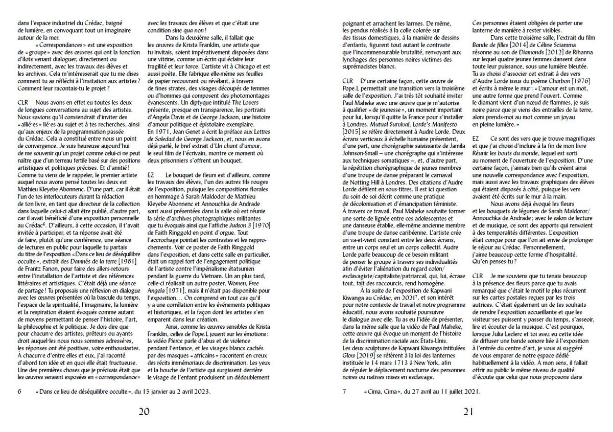Correspondances. Lire Angela Davis, Audre Lorde, Toni Morrison