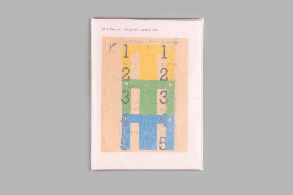 Karel Martens - Cloakroom Tickets (1-250)