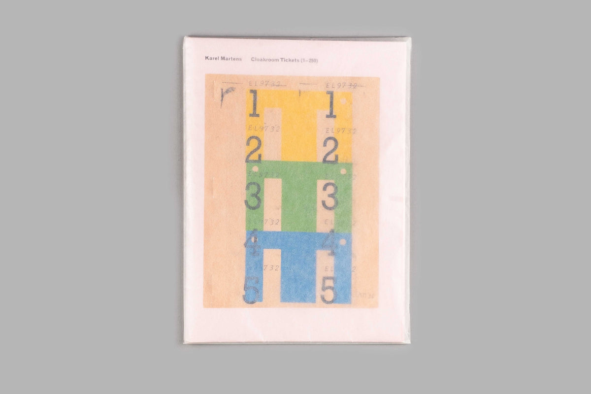 Karel Martens - Cloakroom Tickets (1-250)