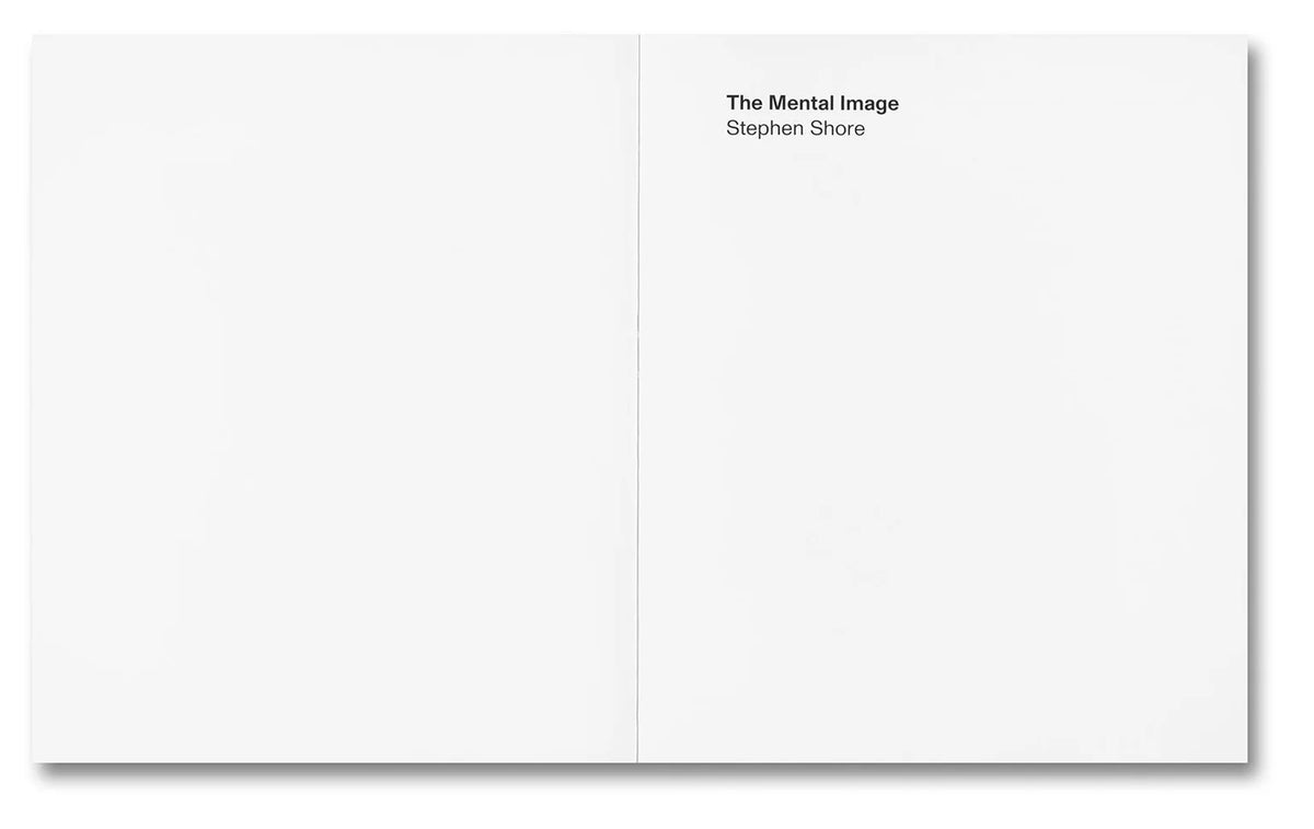Stephen Shore - The Mental Image