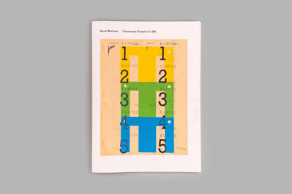 Karel Martens - Cloakroom Tickets (1-250)