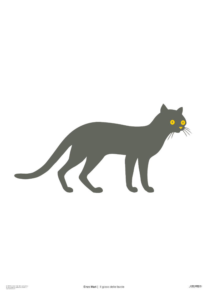 Enzo Mari - Il gioco delle favole - Gatto (The Fable Game - Cat)