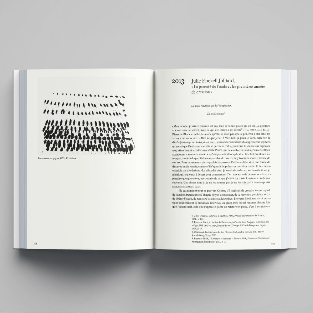 Pierrette Bloch. Textes critiques et entretiens
