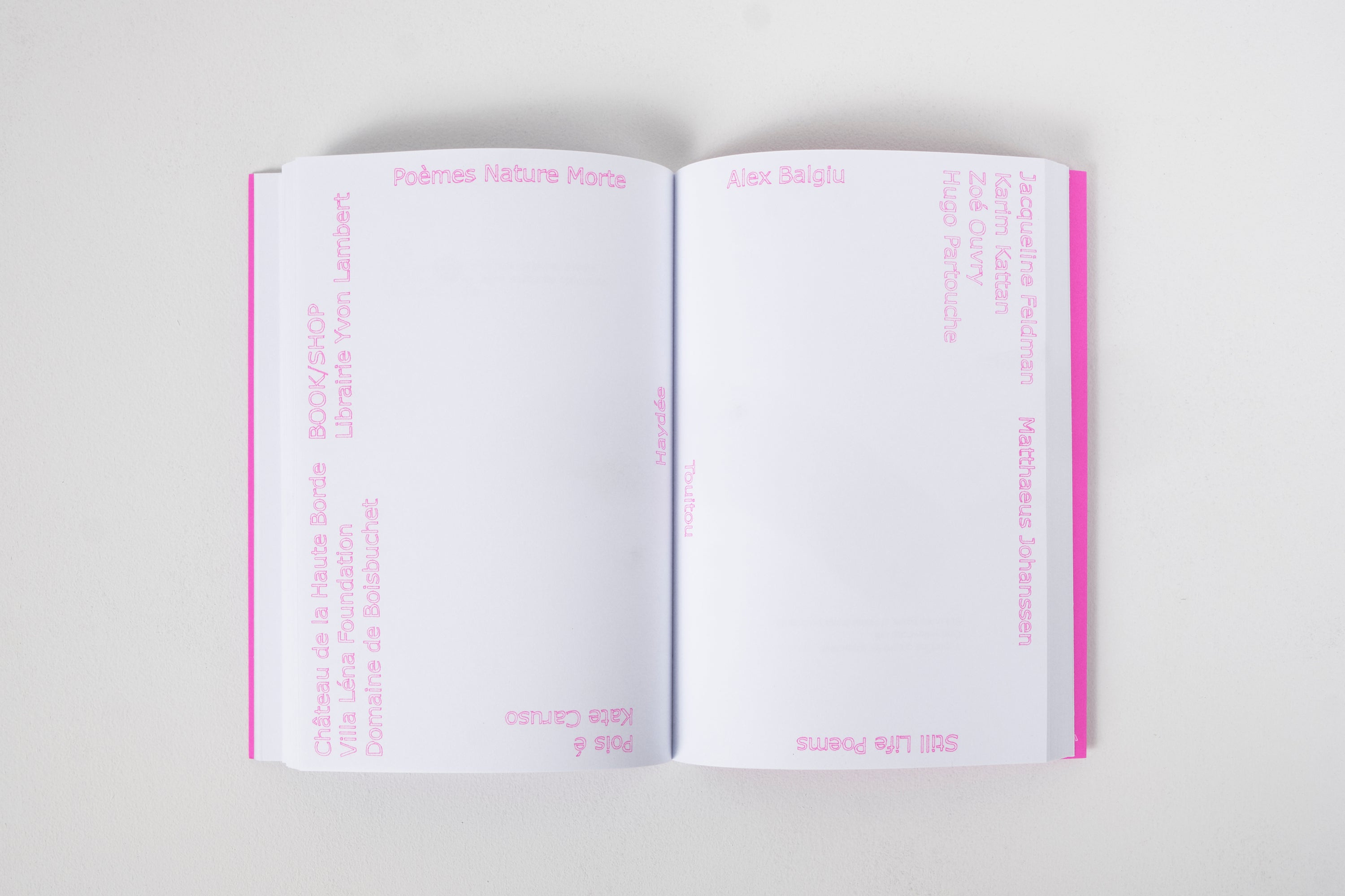 Haydée Touitou - Still Life Poems