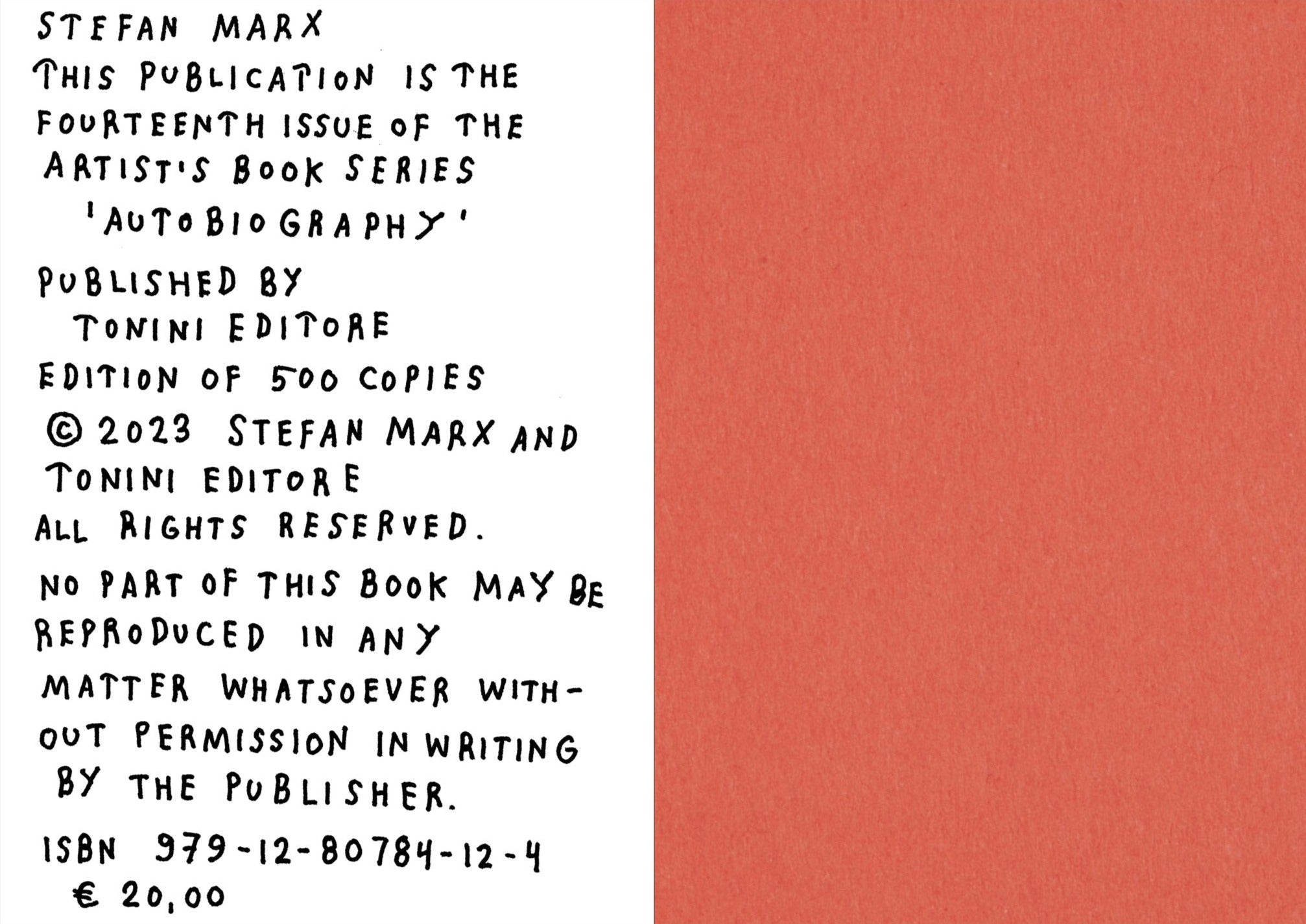 Autobiography - N°14 Stefan Marx