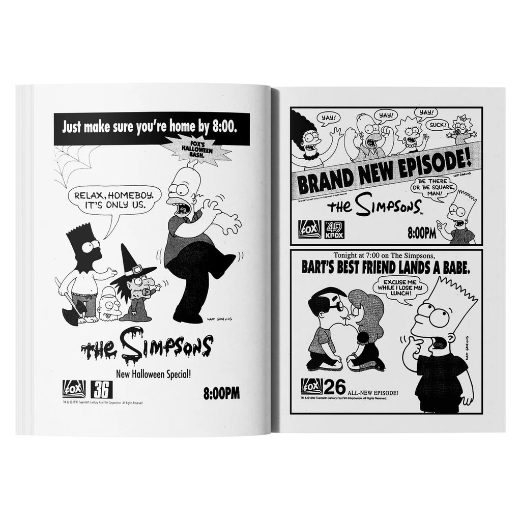 A compendium of print advertising from The Simpsons