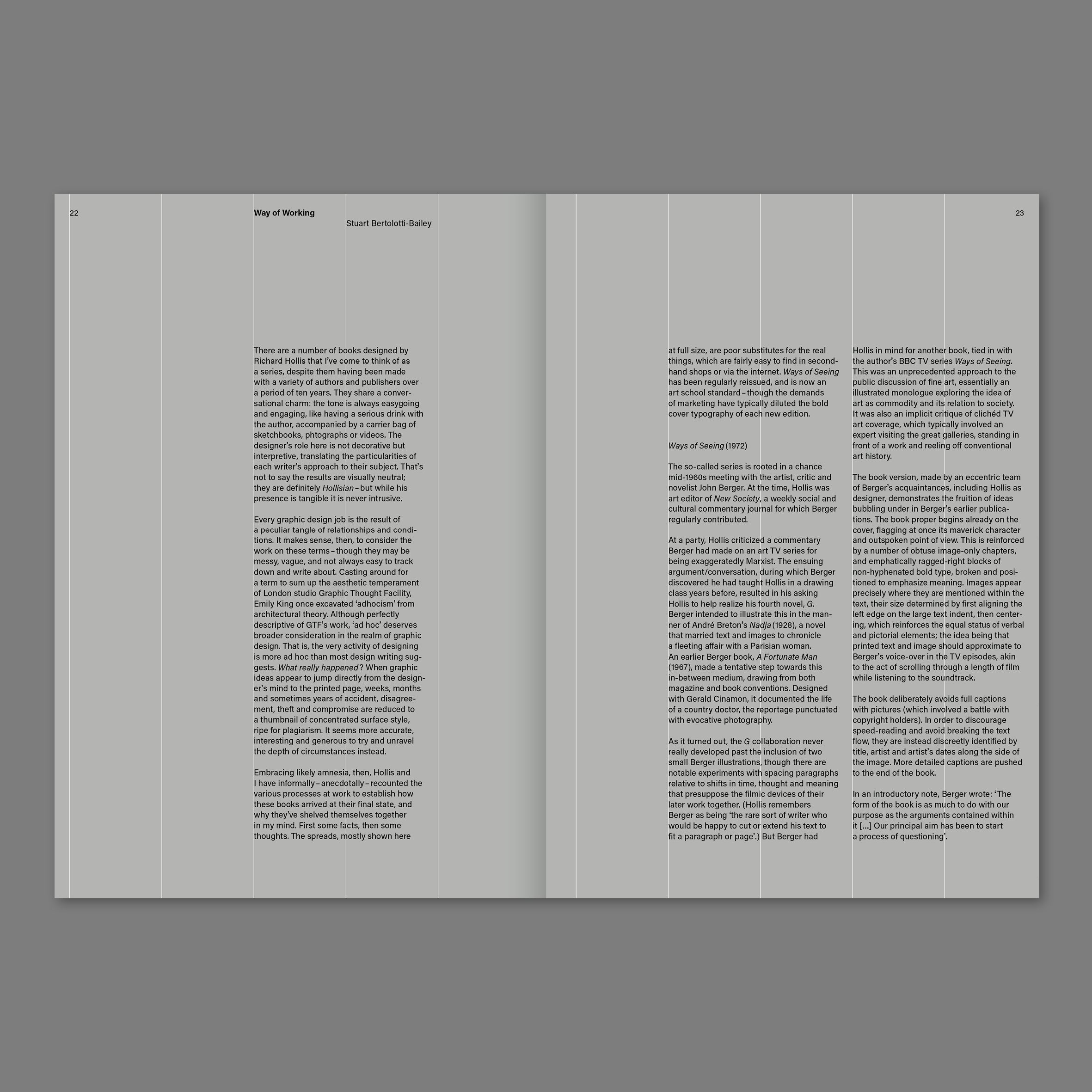 Richard Hollis, Stuart Bertolotti-Bailey - Ways of working