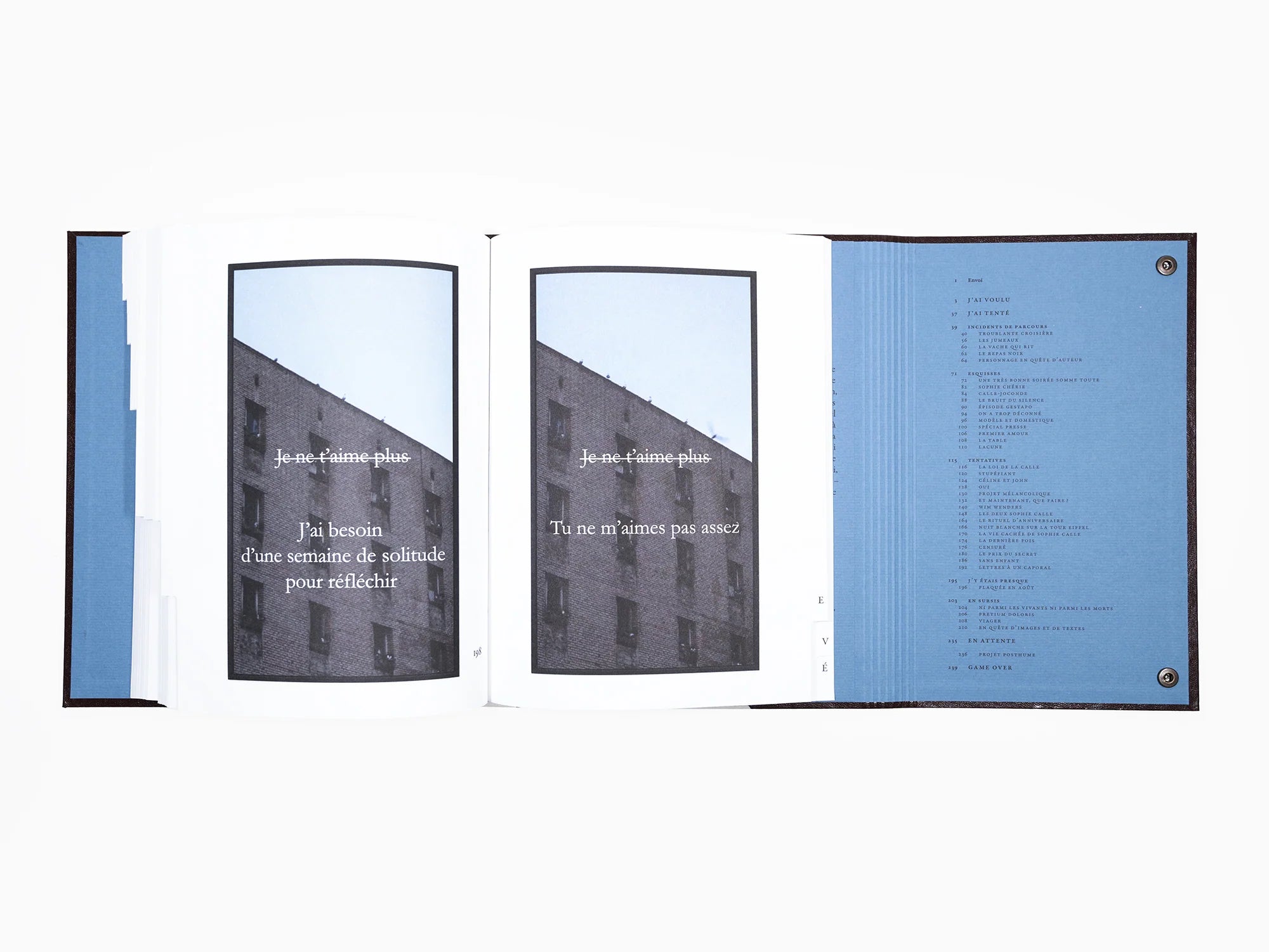 Sophie Calle - Catalogue raisonné de l’inachevé