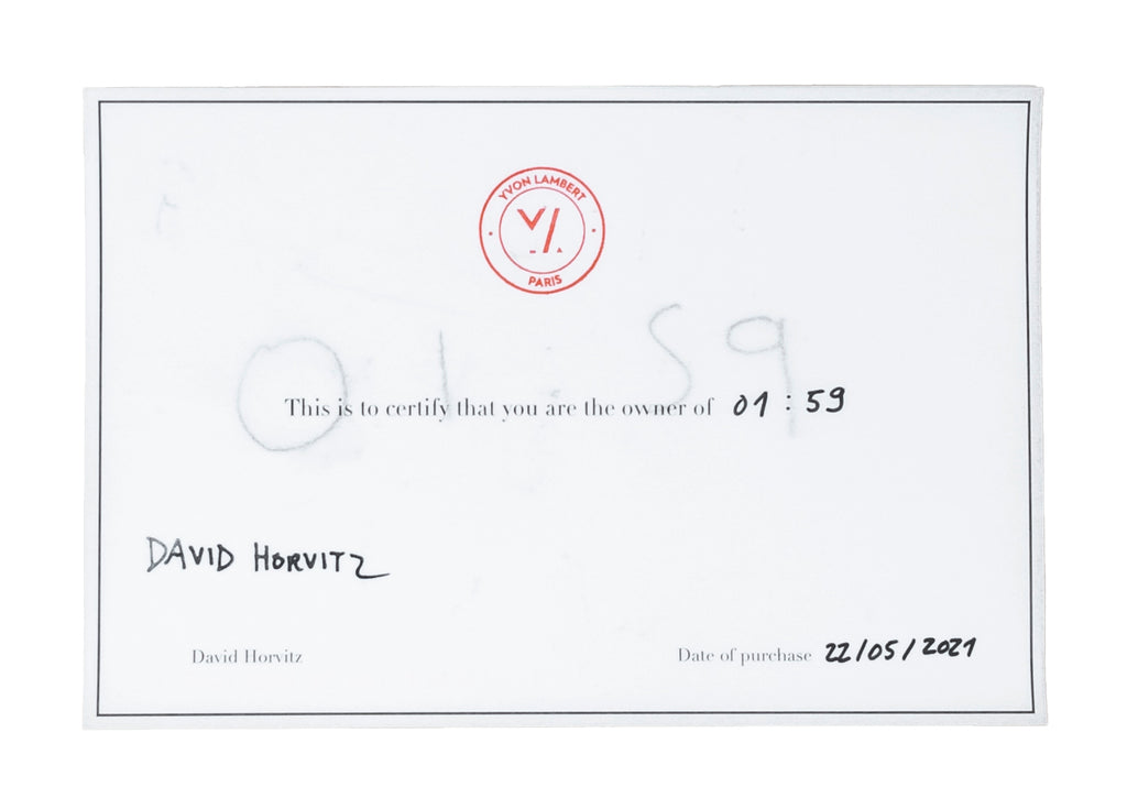 David Horvitz - Time Signal