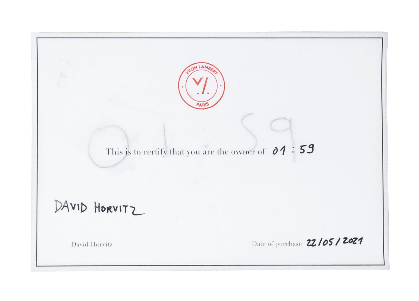 David Horvitz - Time Signal