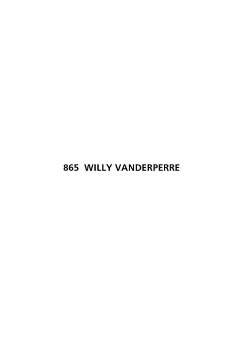 Willy Vanderperre - 865
