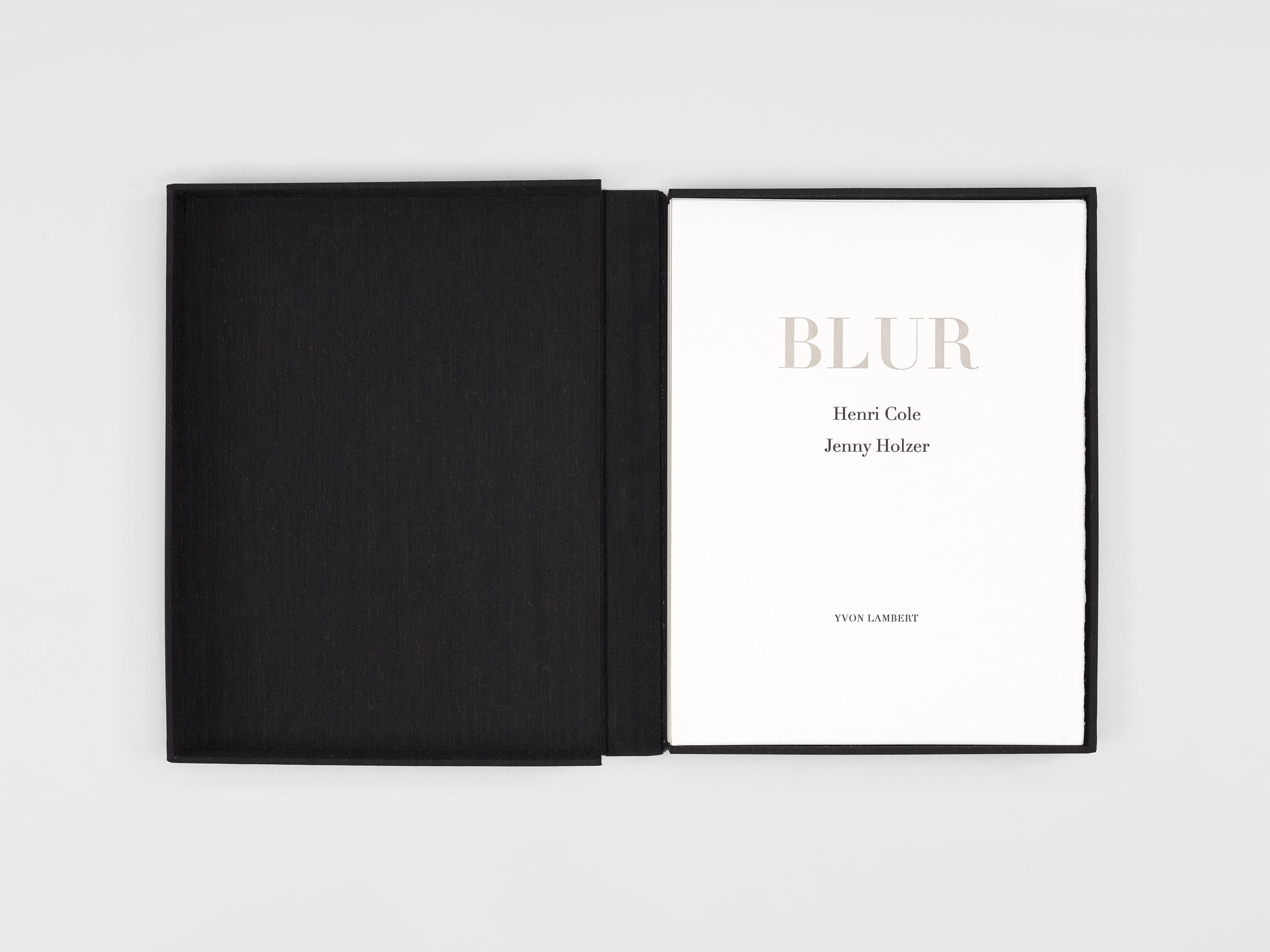 Jenny Holzer & Henri Cole - BLUR