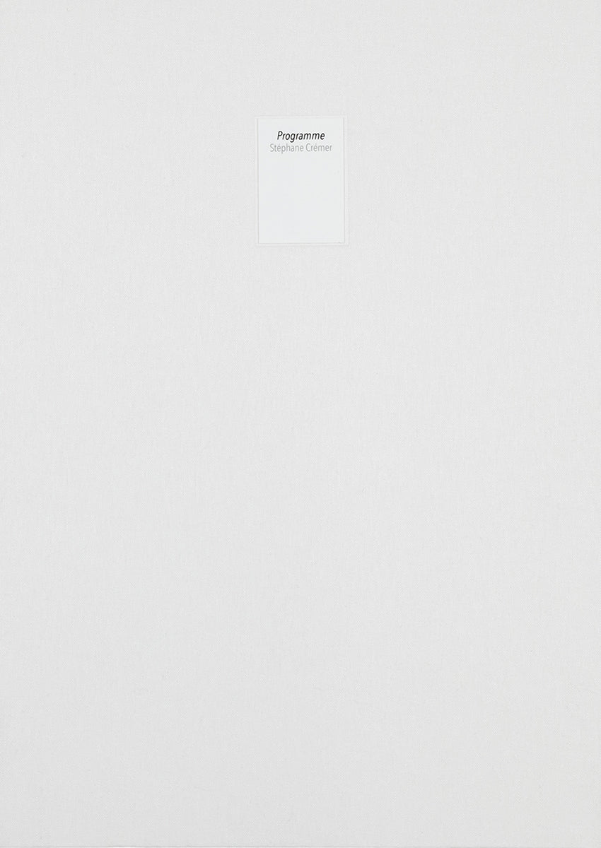 Stéphane Crémer - Programme
