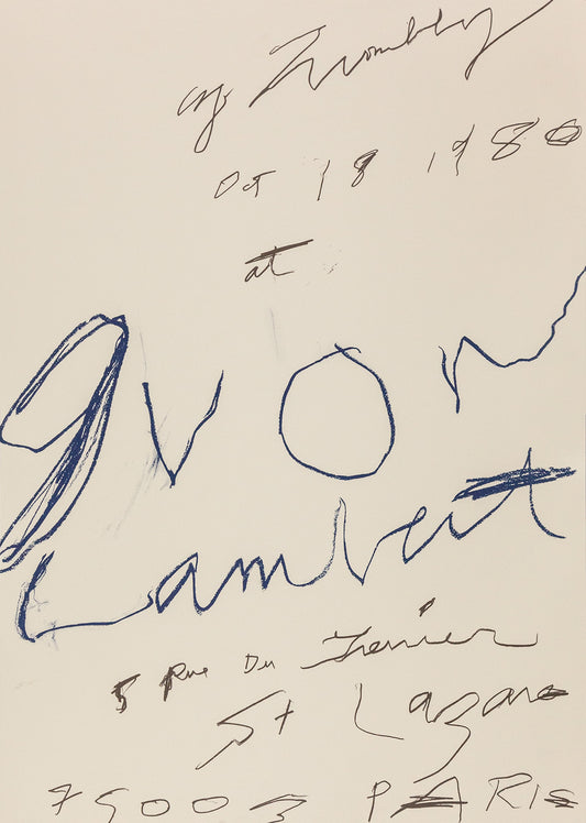 Cy Twombly - Print (1980)