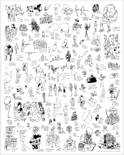 Jason Polan - Every Person in New York vol.1 + vol.2 (Poster)