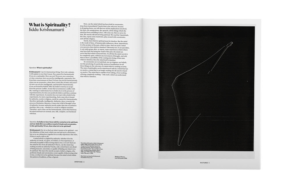 Aperture Magazine - Spirituality, N°237, Winter 2019 (Guest curated by Wolfgang Tillmans)
