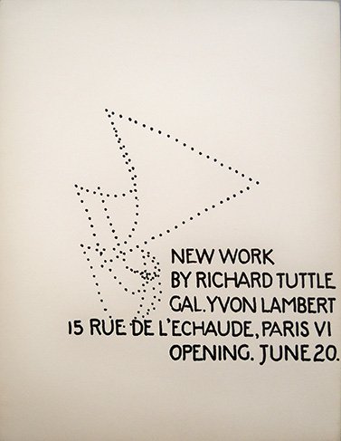 Richard Tuttle - print (1972)