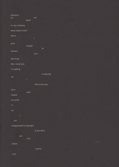 Adam Pendleton - So I independent in Georgia in the 90's