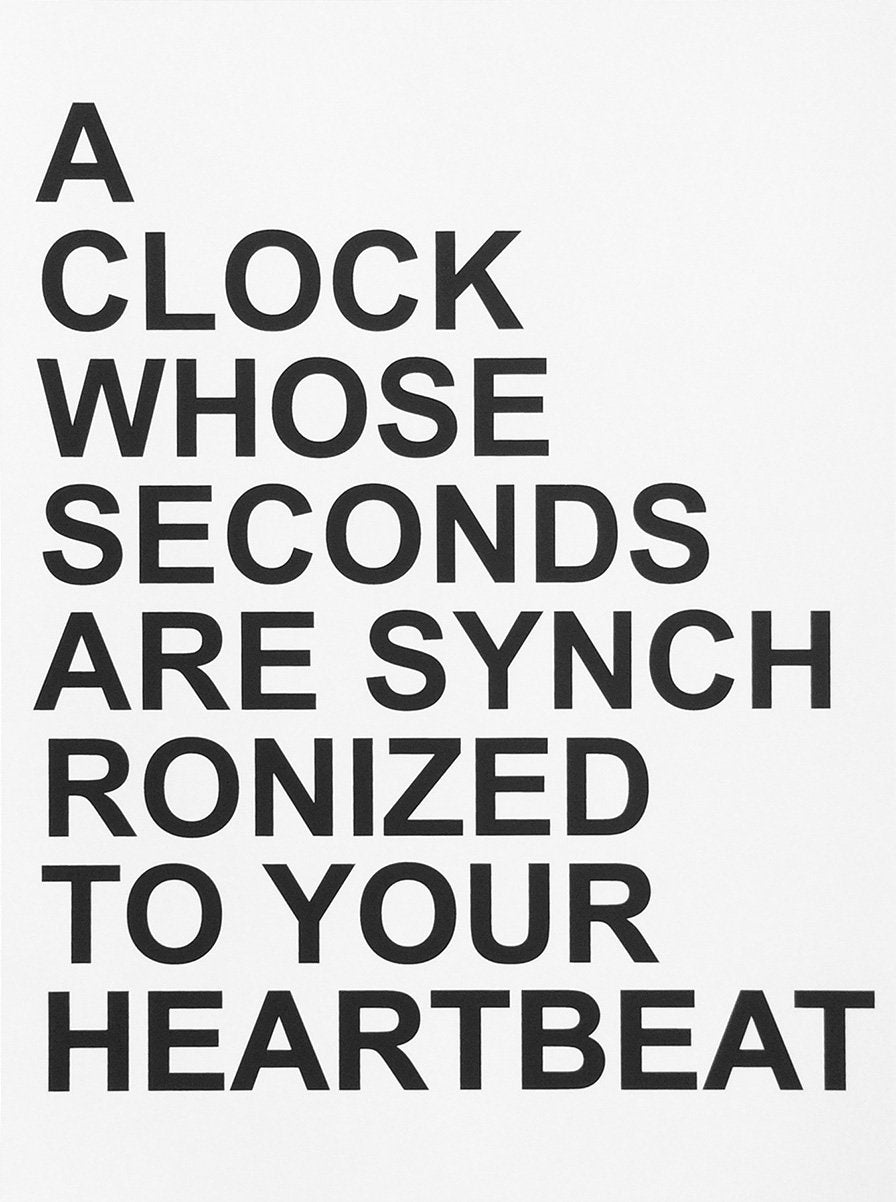 David Horvitz - Proposals for clocks (black)