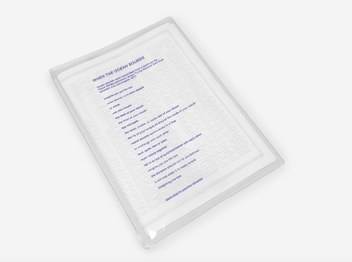 David Horvitz - When The Ocean Sounds