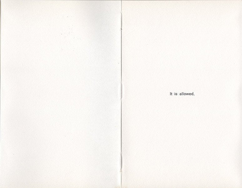 Robert Barry - It is... it isn't...