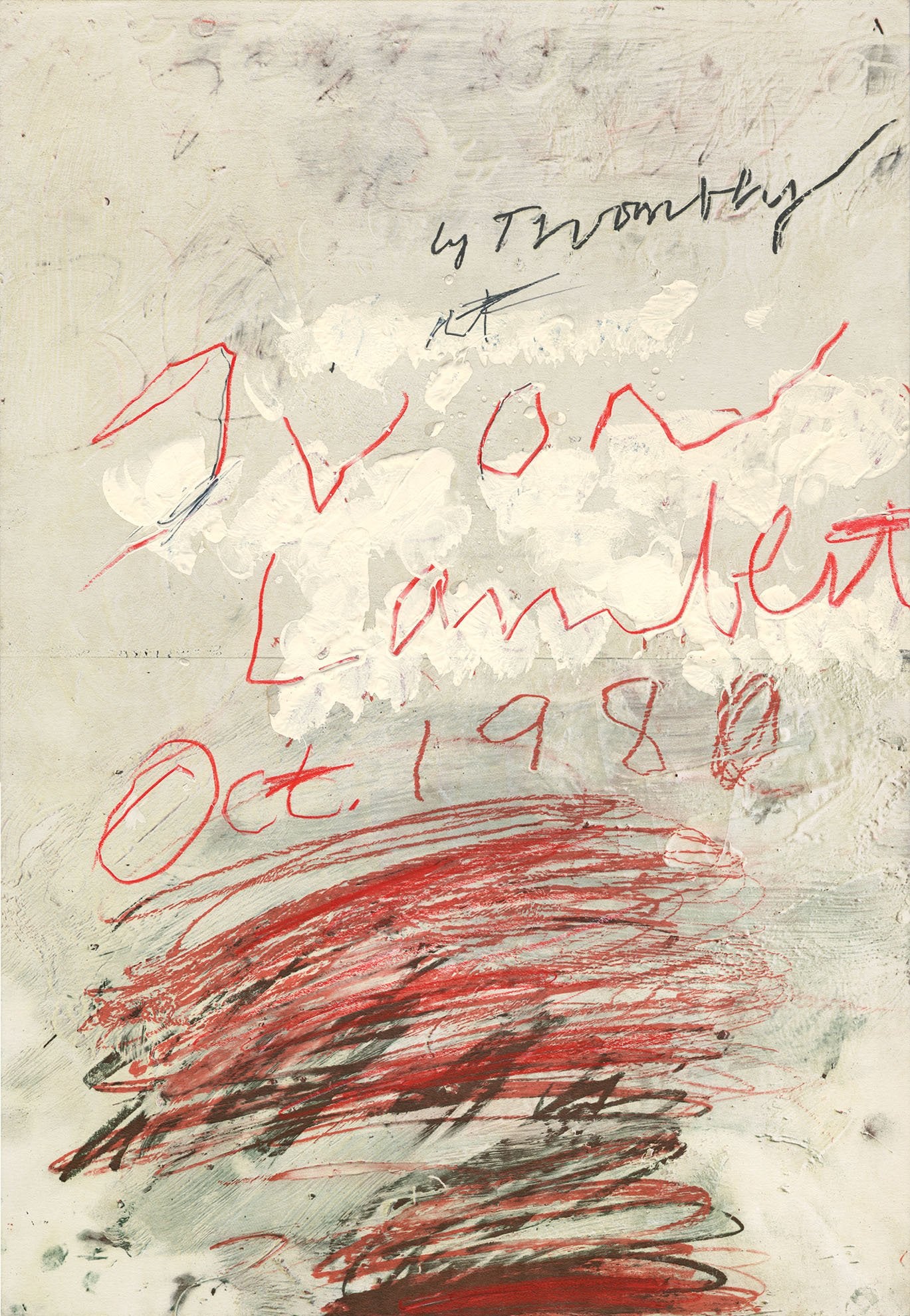 Cy Twombly - Poster project (1980)