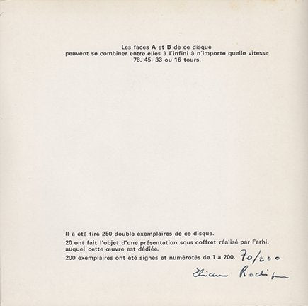 Eliane Radigue - Σ = a = b = a + b