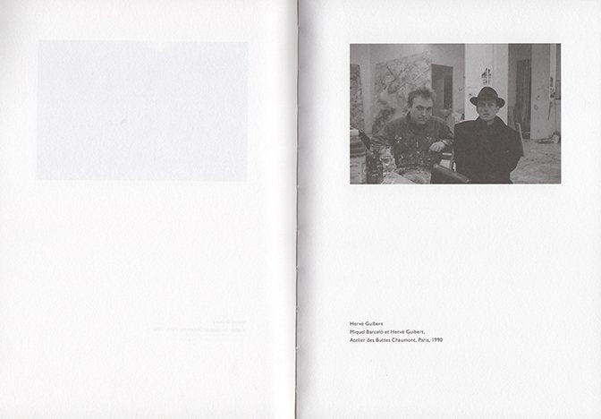 Miquel Barceló, Hervé Guibert - Entretien