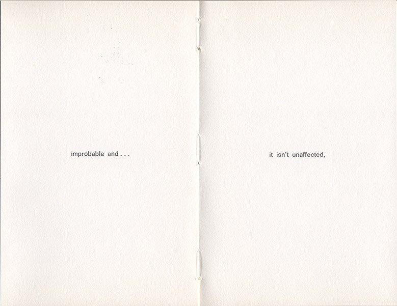 Robert Barry - It is... it isn't...