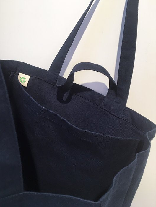 Yvon Lambert Large Tote Bag Navy Blue