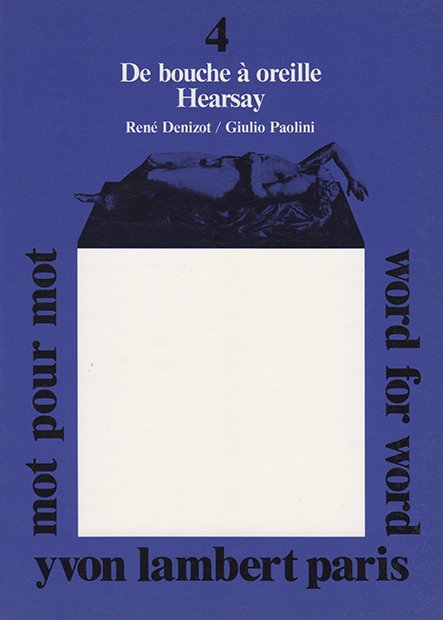 Giulio Paolini - De bouche à oreille / Hearsay