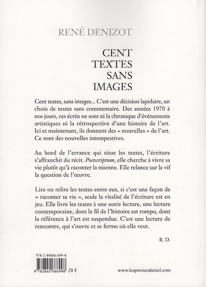 René Denizot - Cent textes sans images
