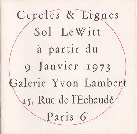 Sol Lewitt - Cercles & Lignes