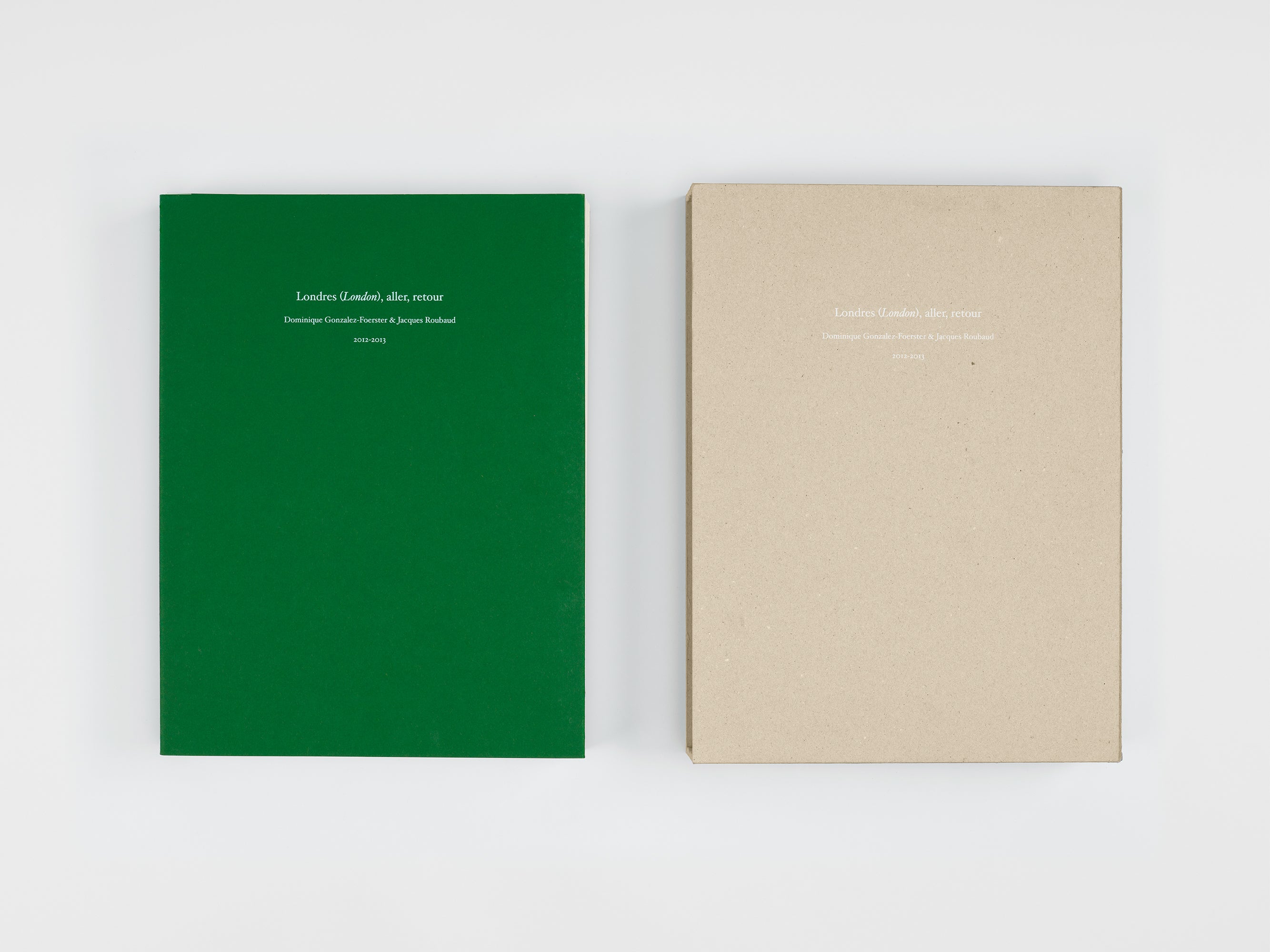 Dominique Gonzalez-Foerster & Jacques Roubaud - Londres (London), aller, retour