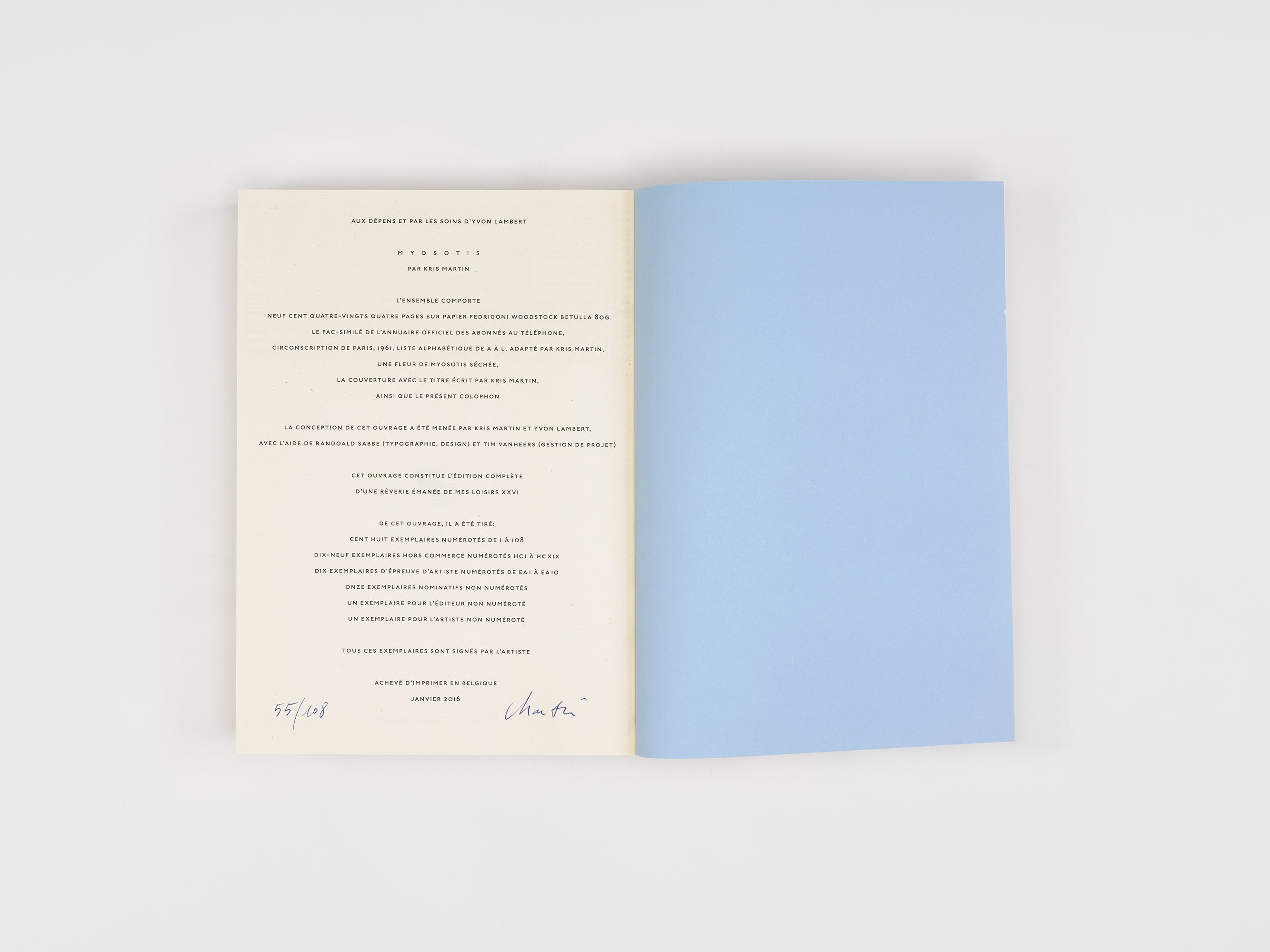 Kris Martin - Myosotis