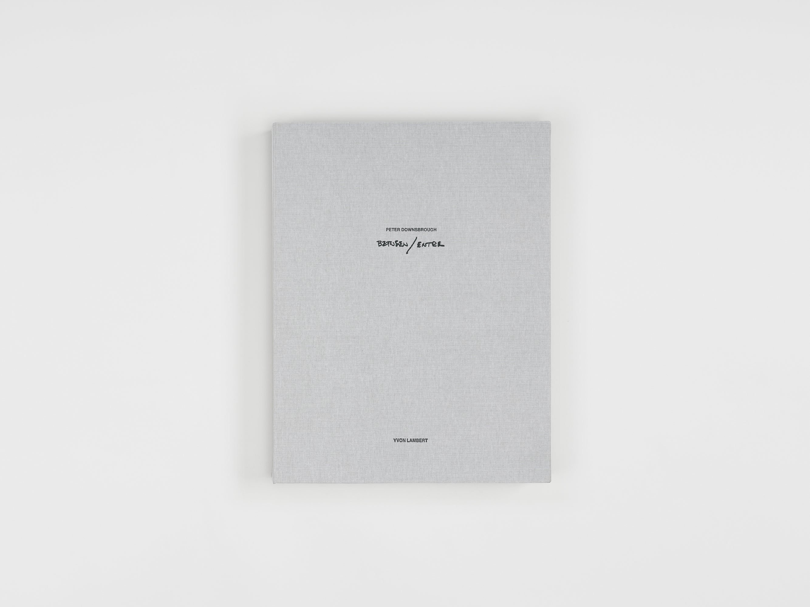 Peter Downsbrough - Entre