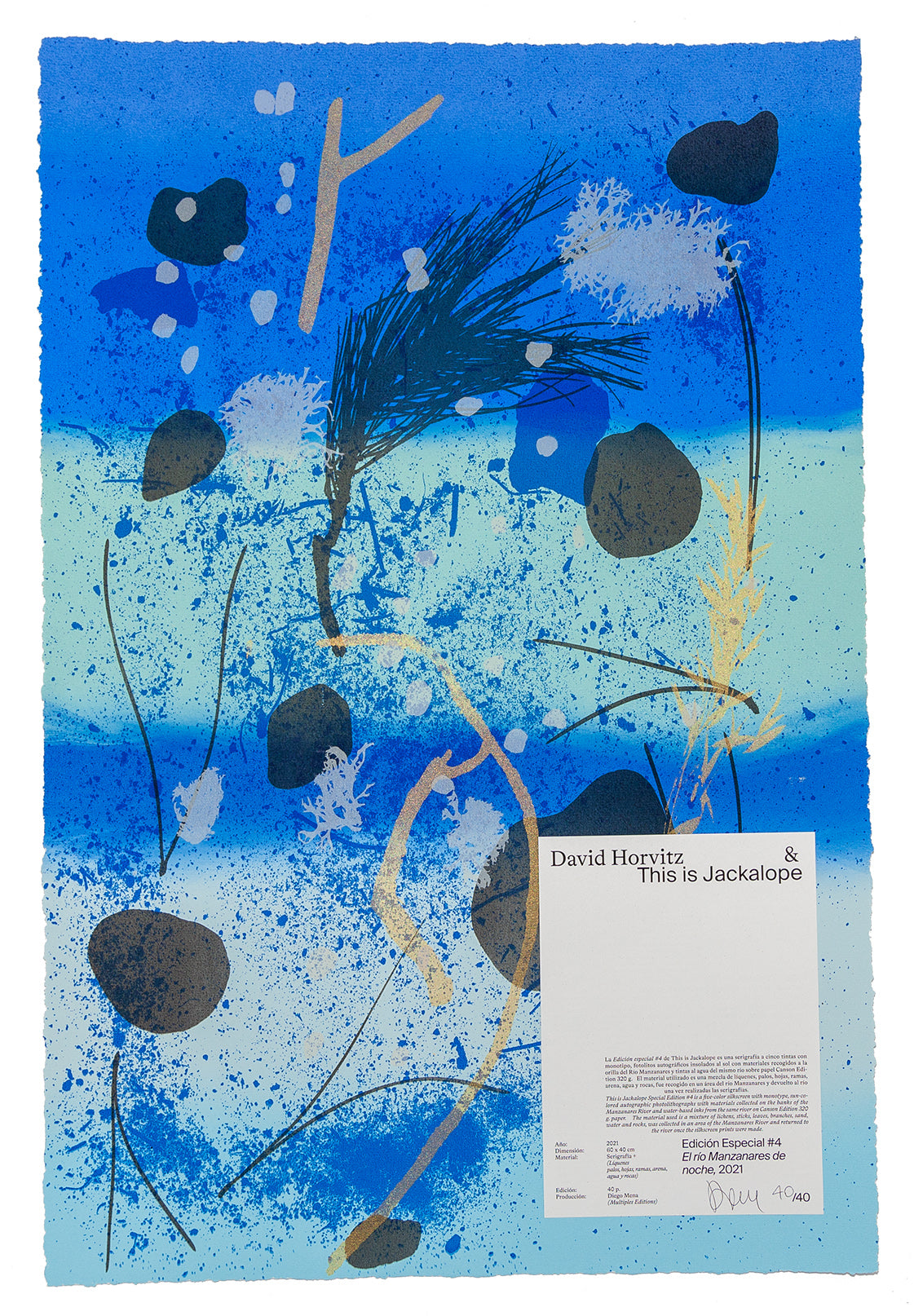 David Horvitz - Manzanares River at Night, 2021