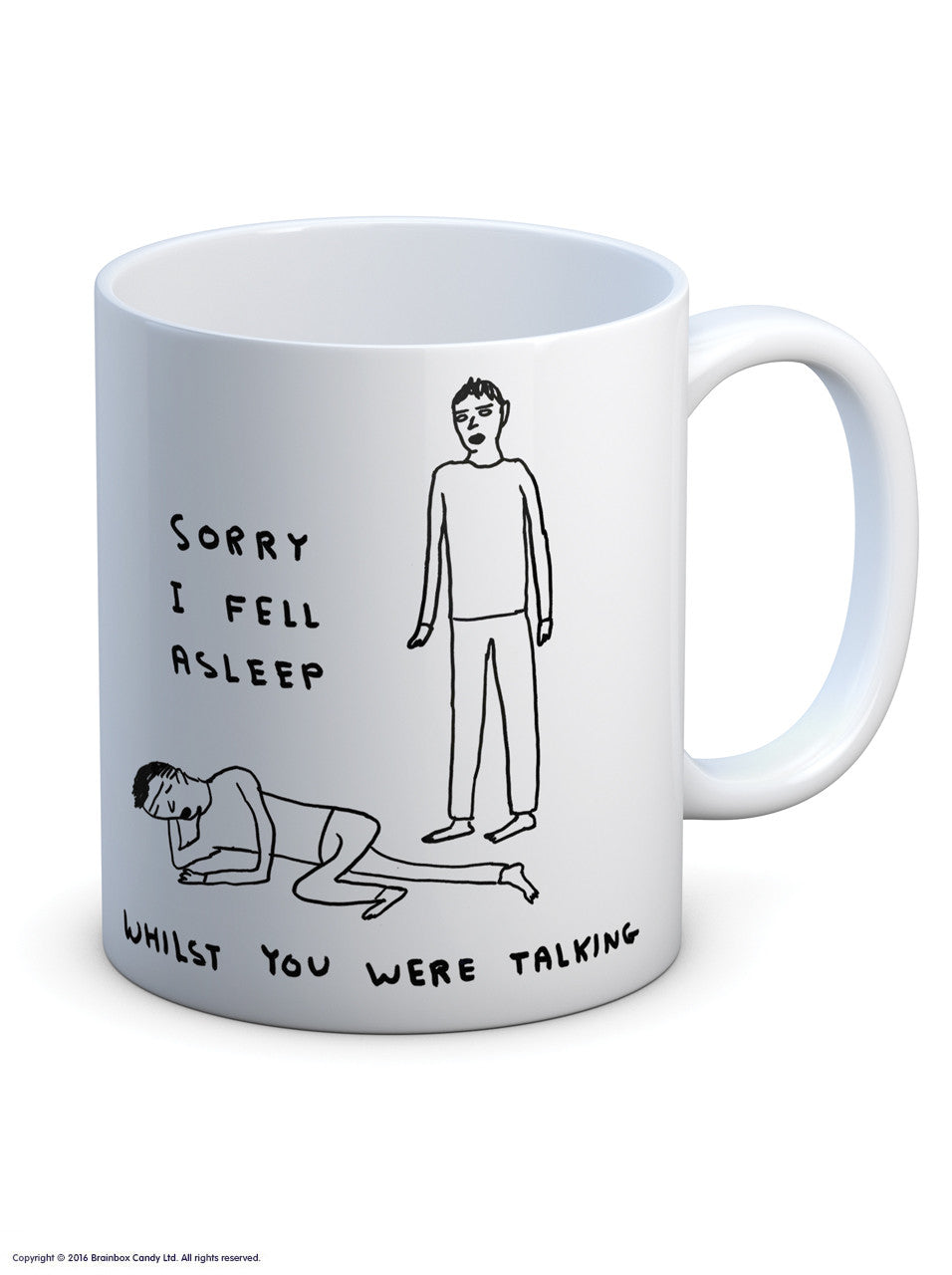 David Shrigley - "Fell Asleep" Mug