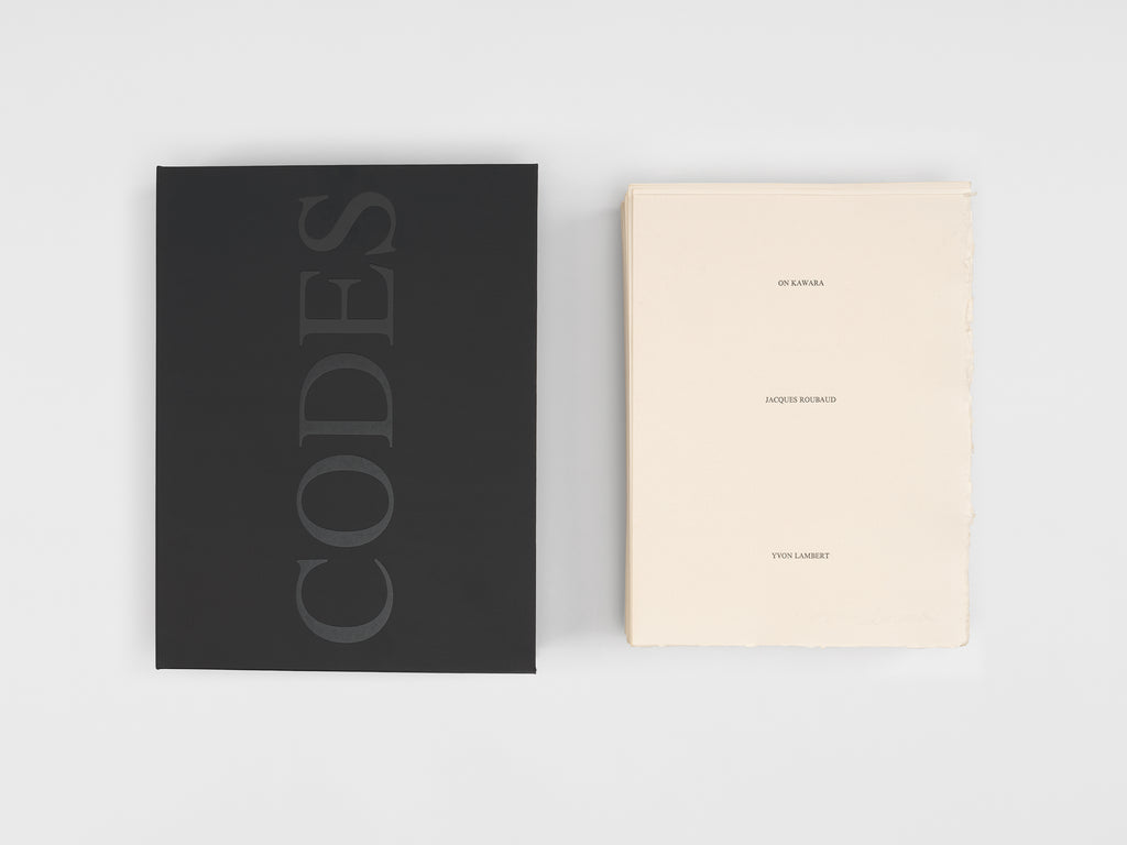 On Kawara & Jacques Roubaud - CODES