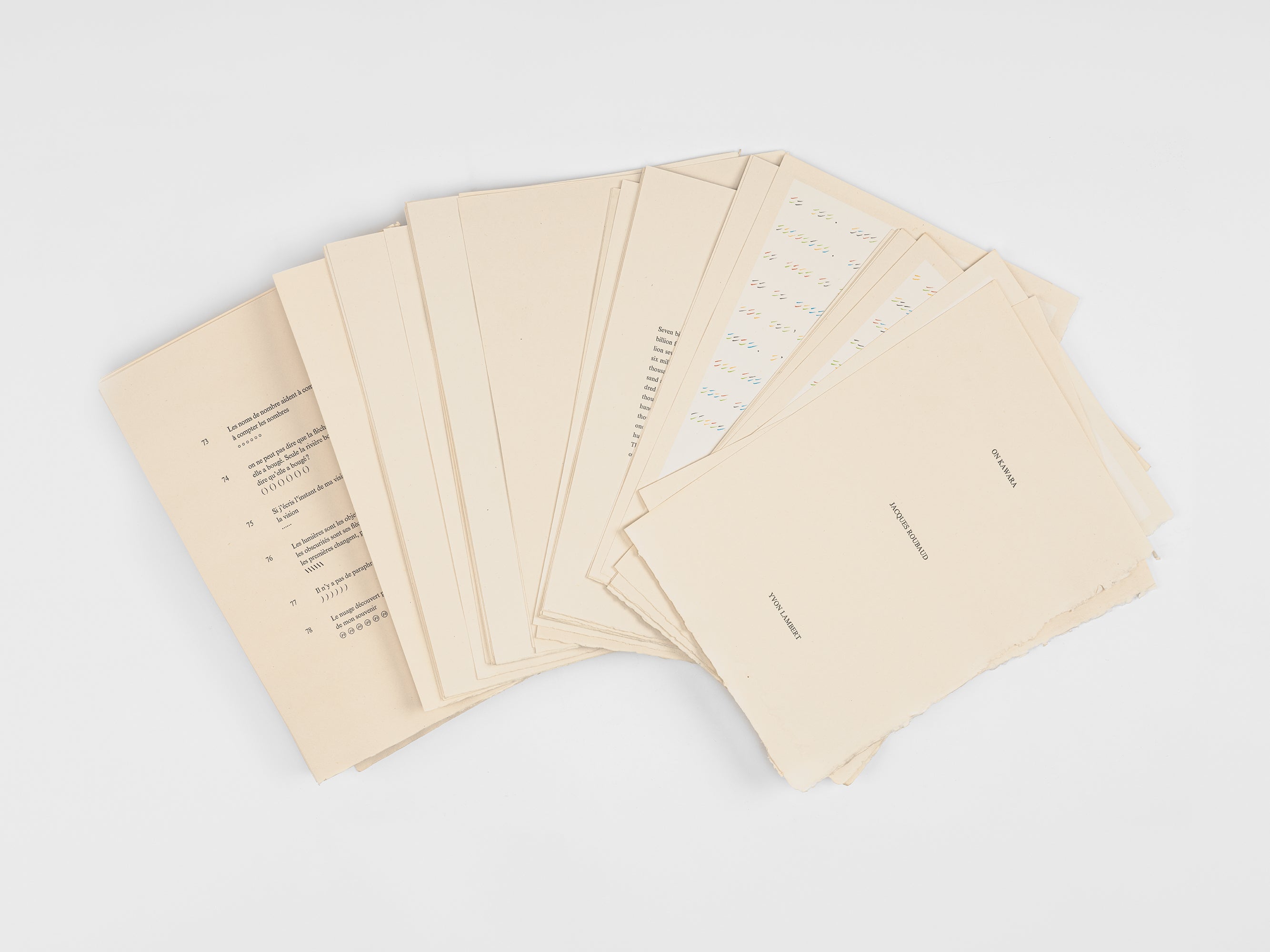 On Kawara & Jacques Roubaud - CODES