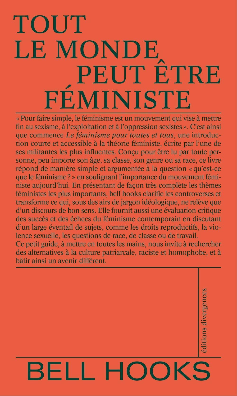 bell hooks - Tout le monde peut être féministe