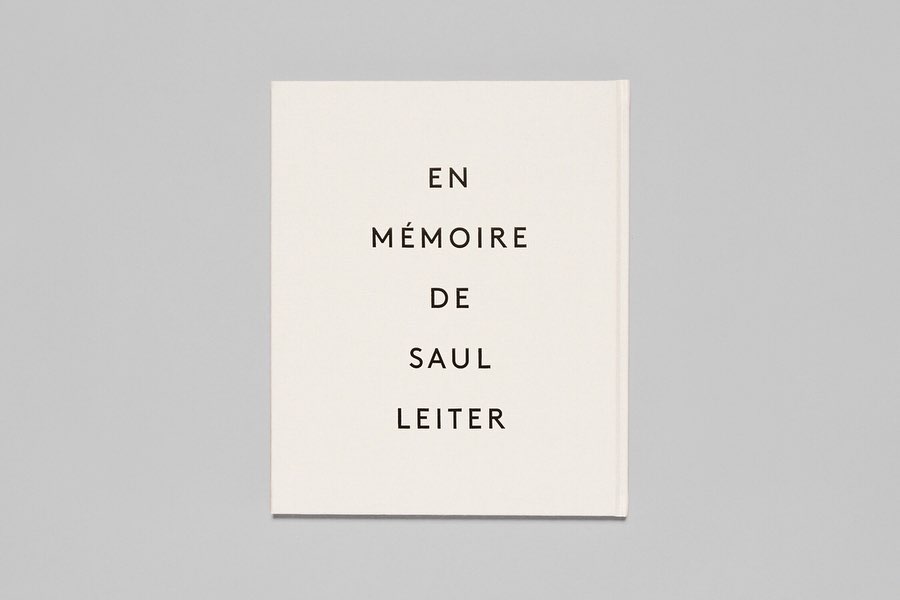François Halard - En Mémoire de Saul Leiter (Second Edition)