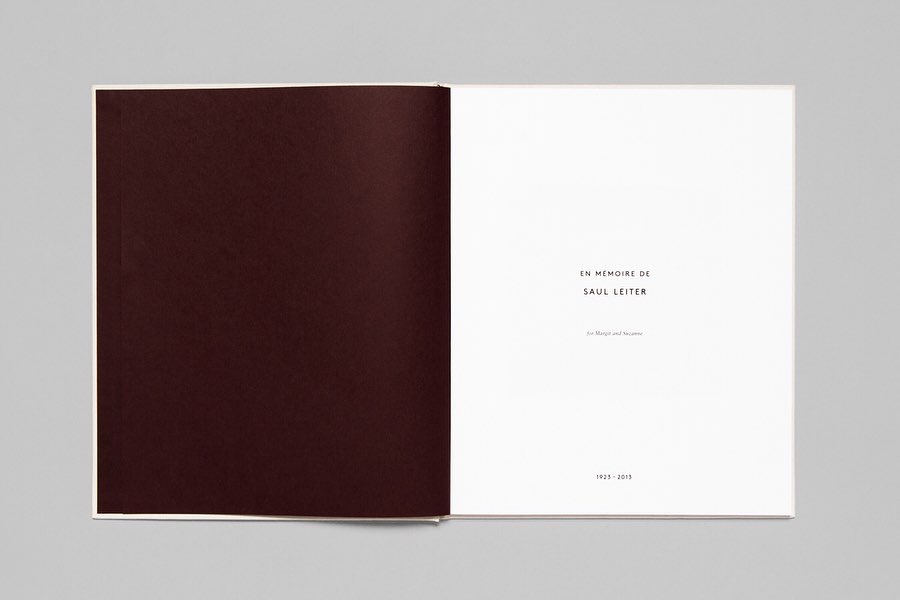 François Halard - En Mémoire de Saul Leiter (Second Edition)