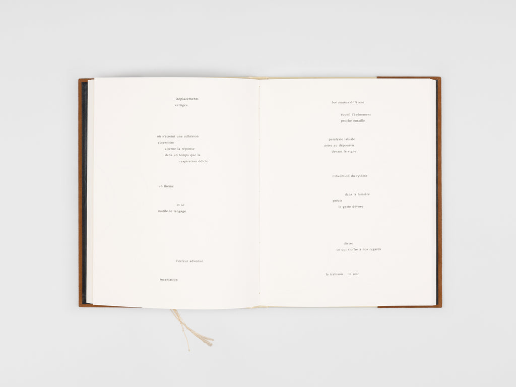 Richard Tuttle & Anne-Marie Albiach - L'excès : cette mesure